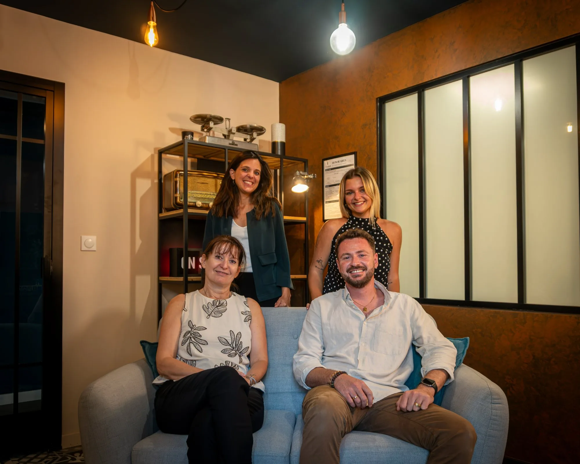 L’équipe Clément Immobilier dans l’agence de Piolenc